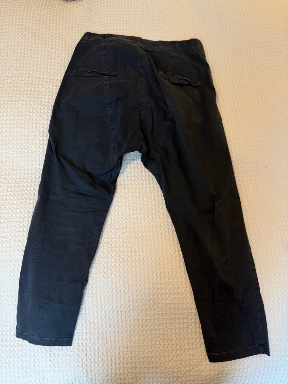 Nili Lotan Shon Cotton Pant Navy Size 4 - Picture 3 of 3